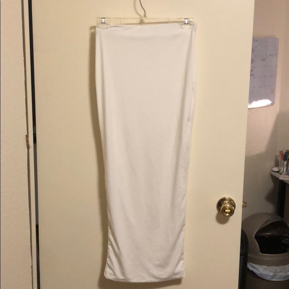 White Bandeau Skirt